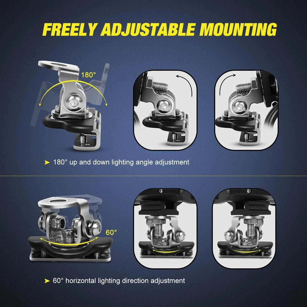 Light Bar Mount Brackets 2-Pack – Hood Pillar Clamp – image 4