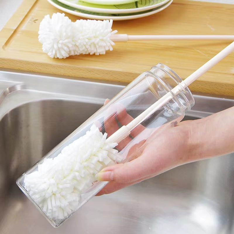 Sponge Cup Brush - Long Handle for Bottles and Tall Glasses