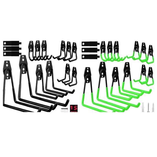 Garage Storage Hooks 30 Pcs Heavy Duty Steel Wall Hooks Set