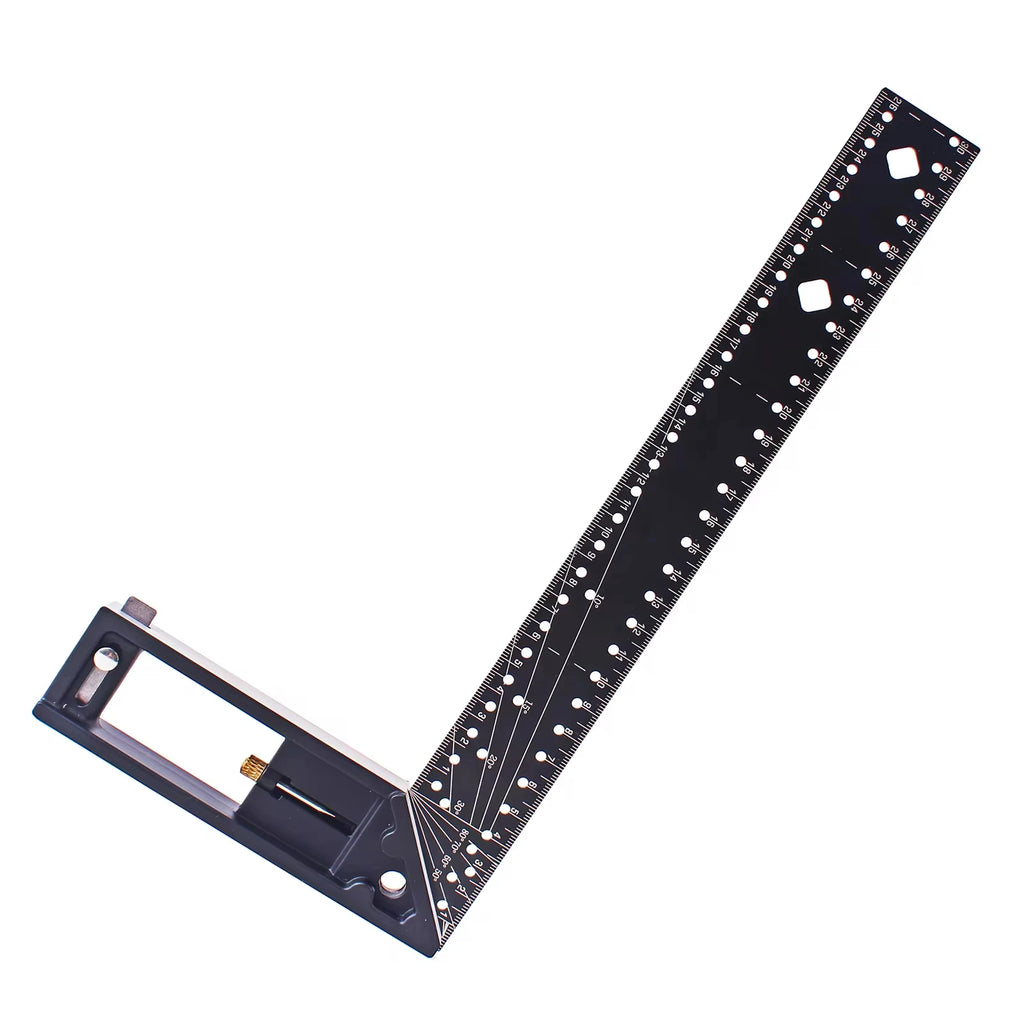 Precision Right Angle Marking Ruler - 45/90 Degree Woodworking Scribe Gauge