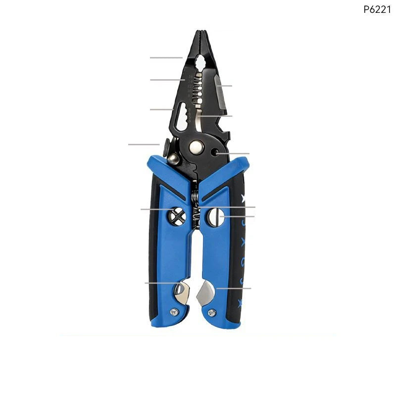 Wire Stripper Crimper Pliers 18-in-1 for Electrical Work