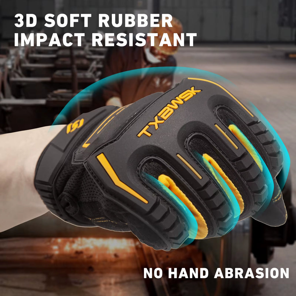 Mechanic Work Gloves Touch Screen High Dexterity Grip – image 2