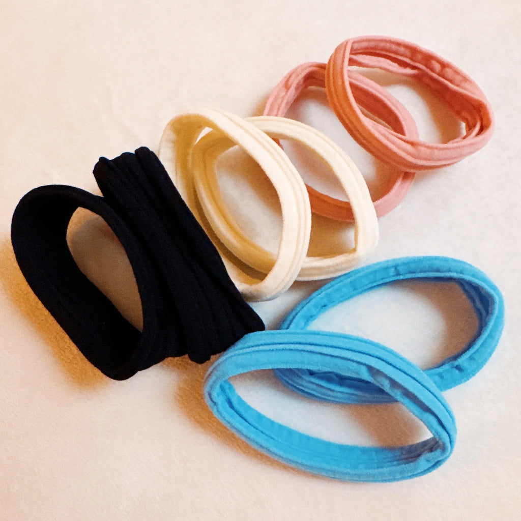 Hair Ties – Soft Jersey Elastic Set of 8 – image 3