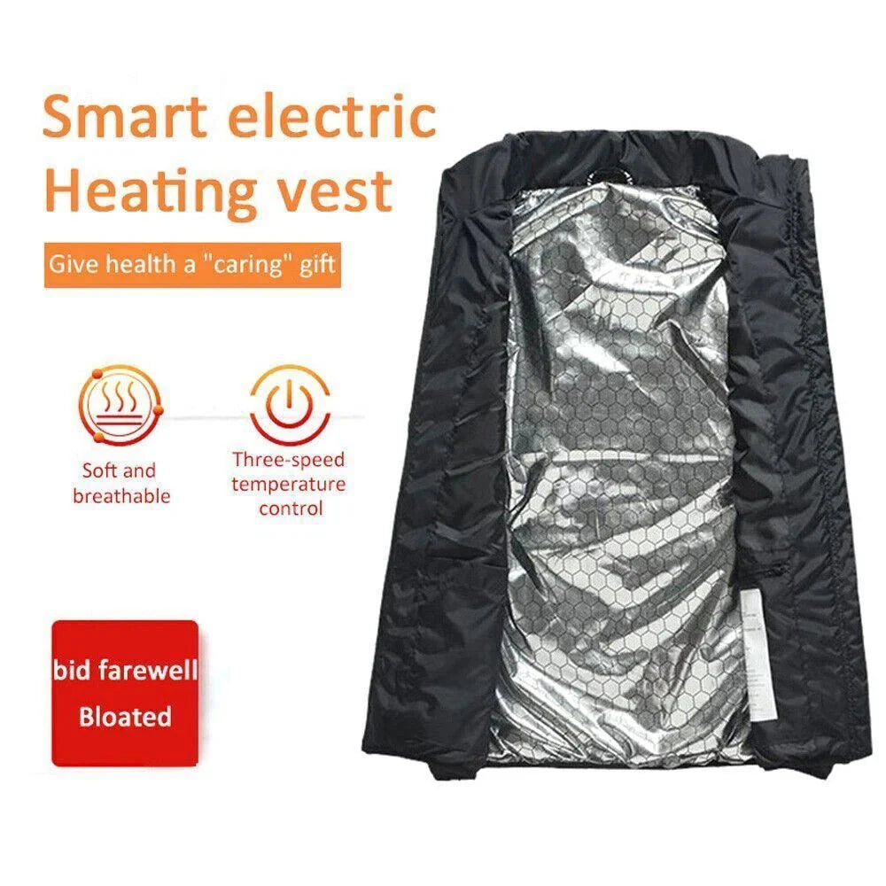 Heated Work Vest with 10000mAh Battery, 9 Heating Zones