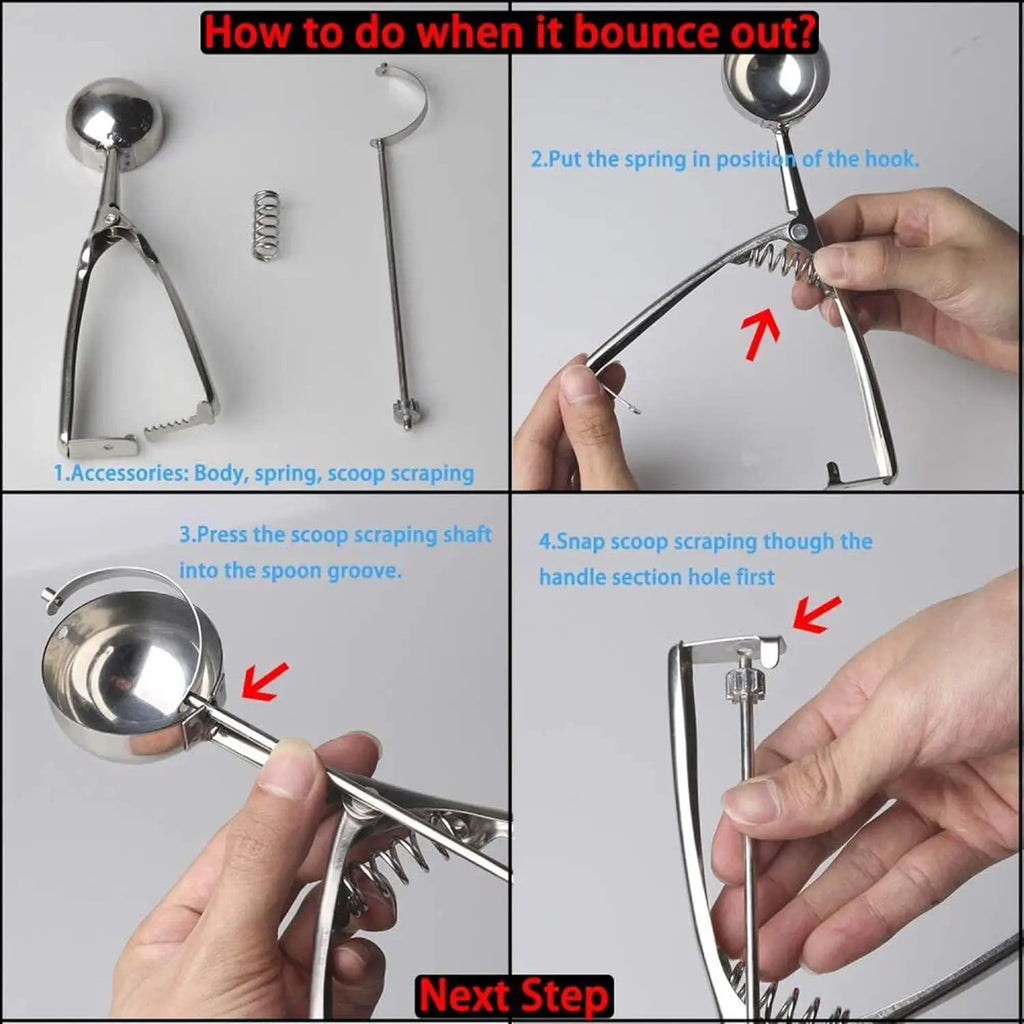 Cookie Scoop with Trigger - Stainless Steel, 4/5/6cm – image 6