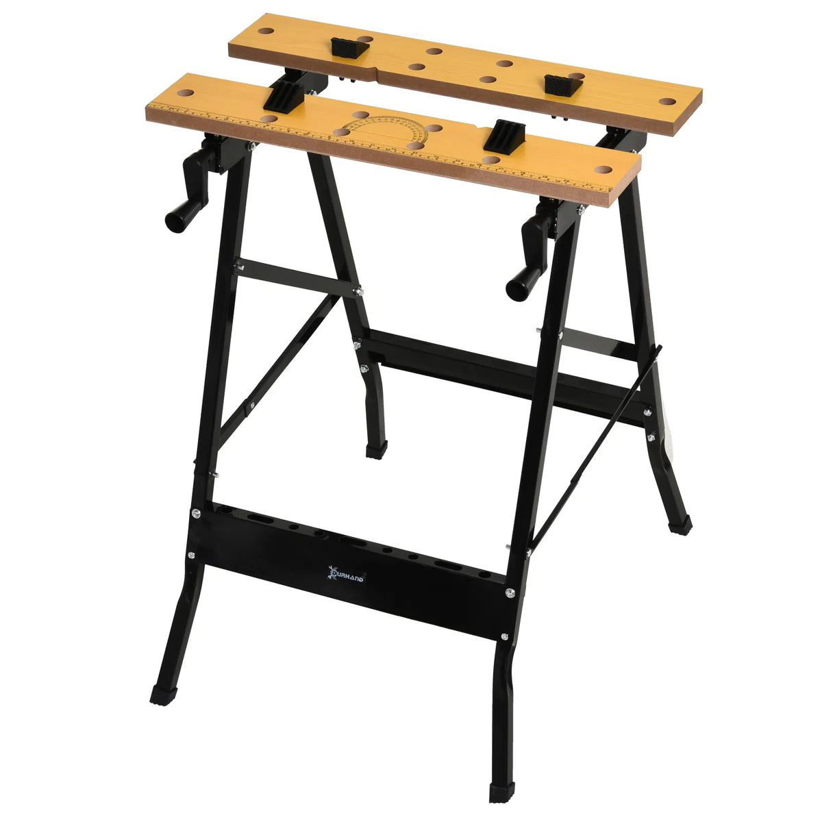 Folding Workbench with Clamping Top, Steel Frame, 220 lb Capacity – image 2