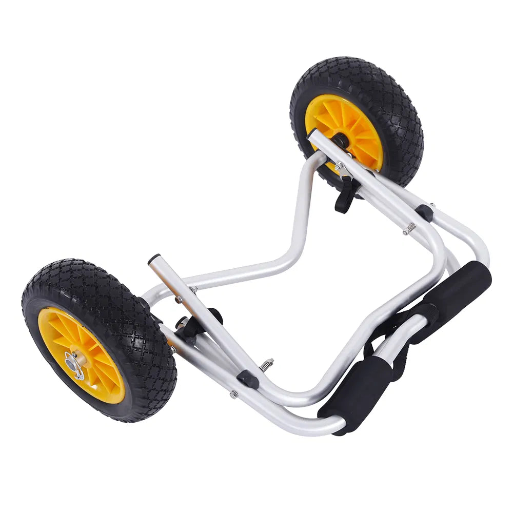Kayak Cart, Folding Aluminum Canoe Trolley with Removable Wheels – image 14