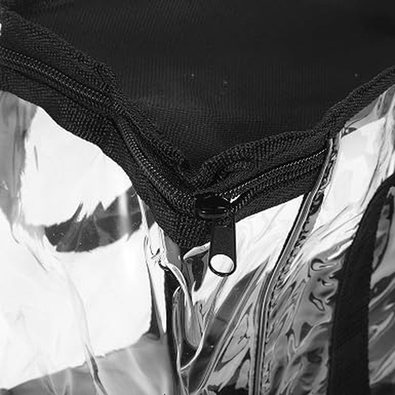 Clear Tote Bag – PVC and Oxford Handbag, 14.5 x 8.3 in – image 3