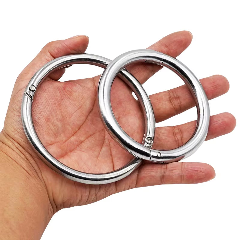 Metal Cattle Nose Ring Lead Clamp, 9-10 cm