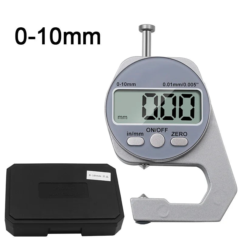 Digital Thickness Gauge – 0–10mm Electronic Micrometer