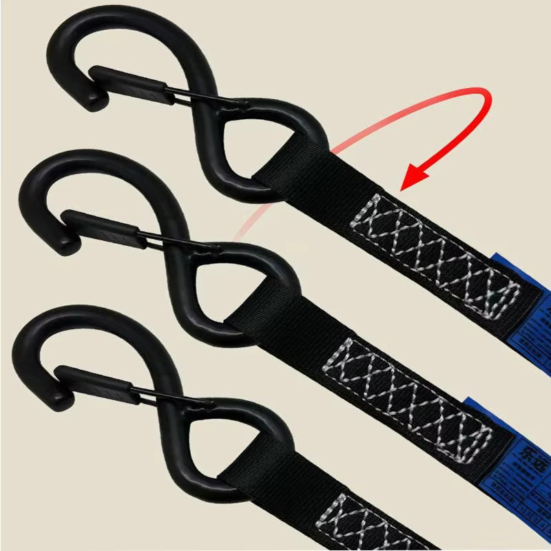 Roof Rack Spare Tire Strap Kit, 3-Point Ratchet Tie-Down – image 6