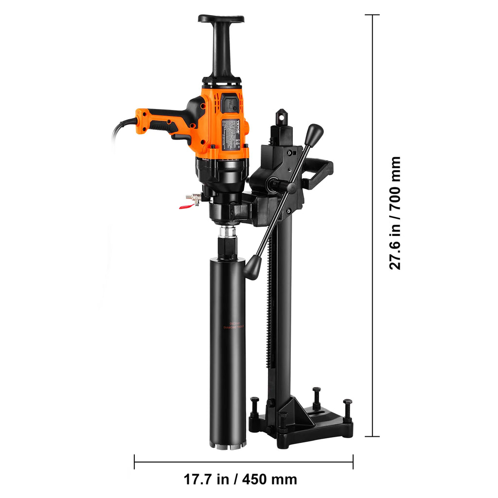 Diamond Core Drill 2000W – 0.8-6.3 in Wet/Dry Rig with Stand – image 8
