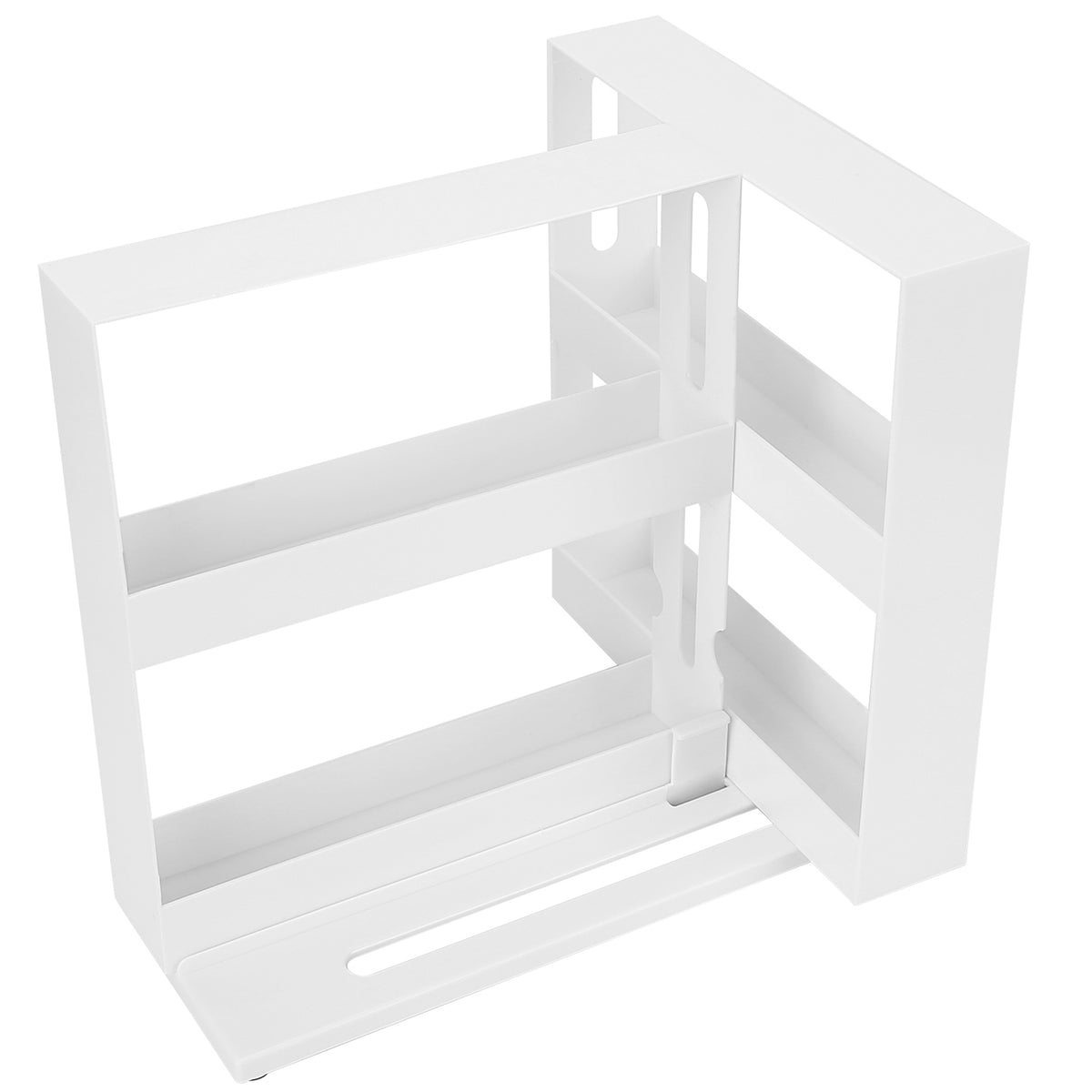 Spice Rack Organizer – 2-Tier Swivel Cabinet Organizer, Holds 20 Jars – image 8