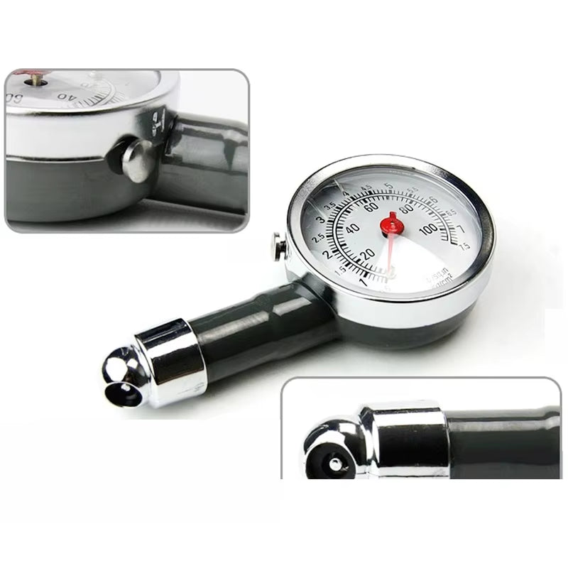 Tire Pressure Gauge – Mini Dial 0–100 PSI with Bleed Valve – image 6