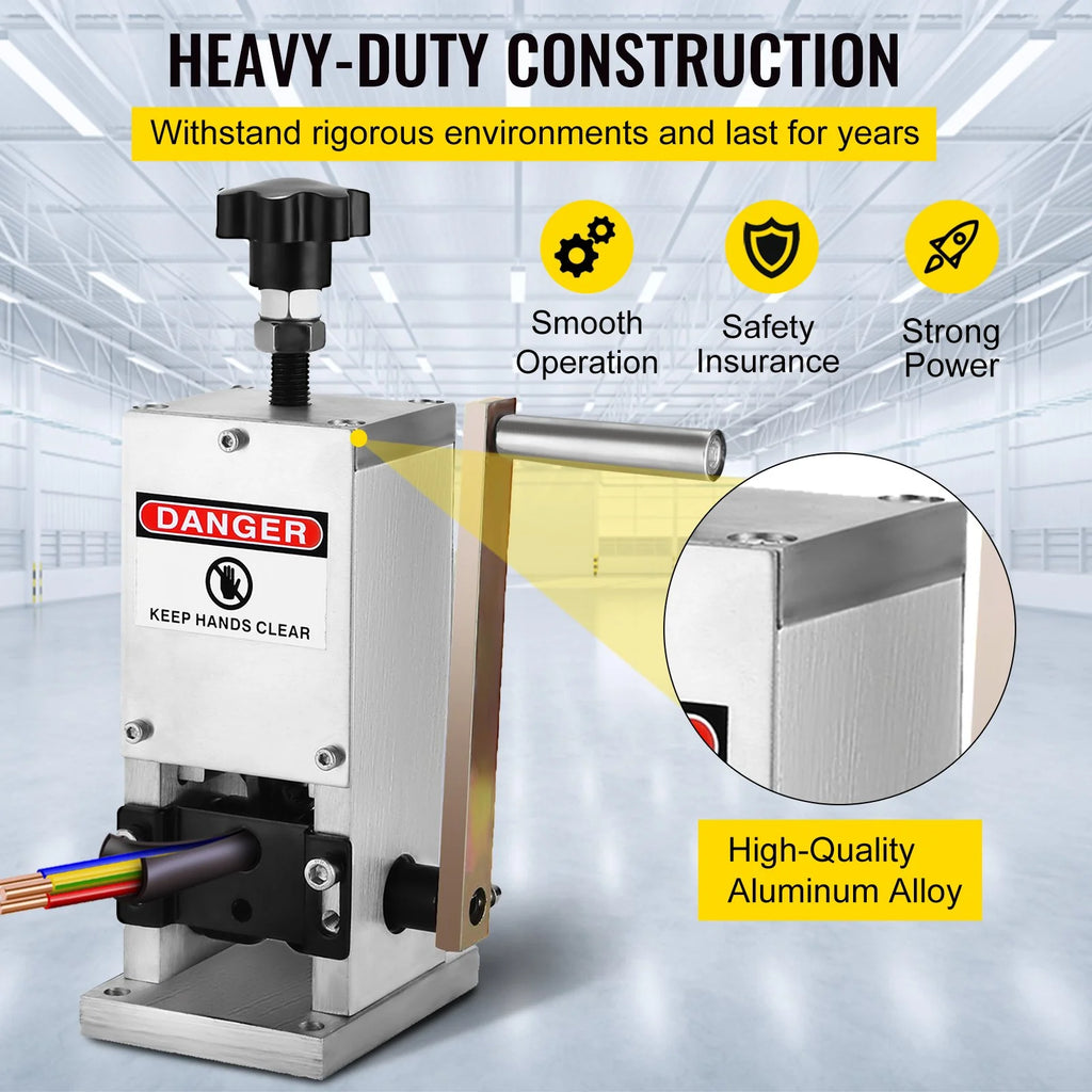 Manual Wire Stripping Machine for 0.06-0.98 in Cable, Hand Crank – image 3