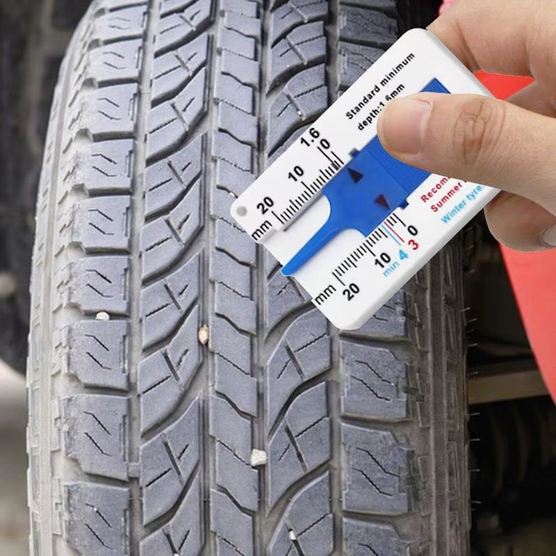 Tire Tread Depth Gauge 0-20mm Slide Ruler for Cars & Trucks – image 2