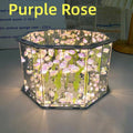 DIY Tulip Mirror Cube Lamp Kit - Handmade 3D LED Night Light Craft