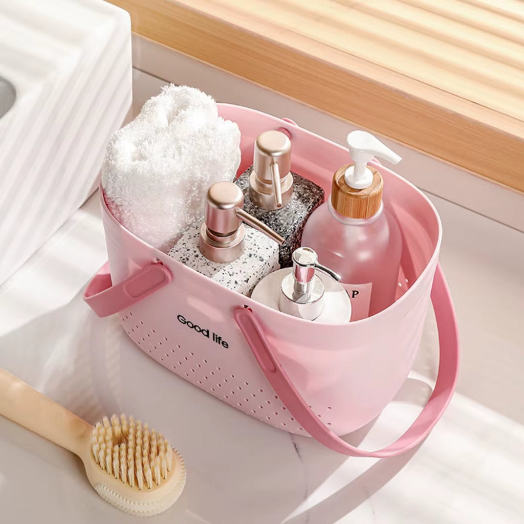 Portable Shower Caddy - Plastic Tote Basket with Handles – image 4