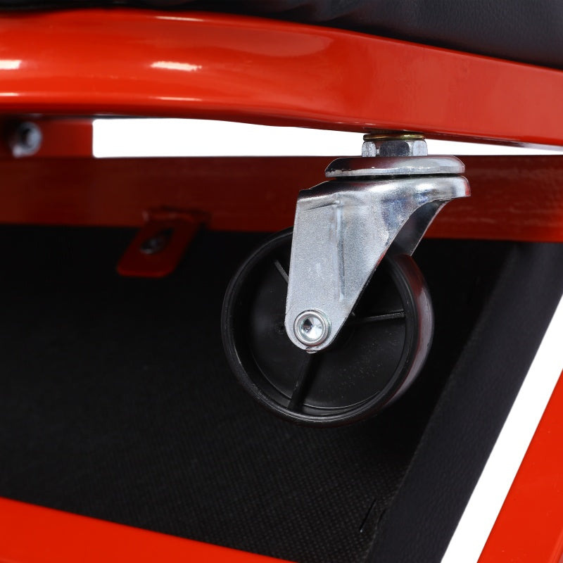 2-in-1 Mechanic Creeper and Seat, 36 in Z-Crawler, 300 lb, Red – image 3