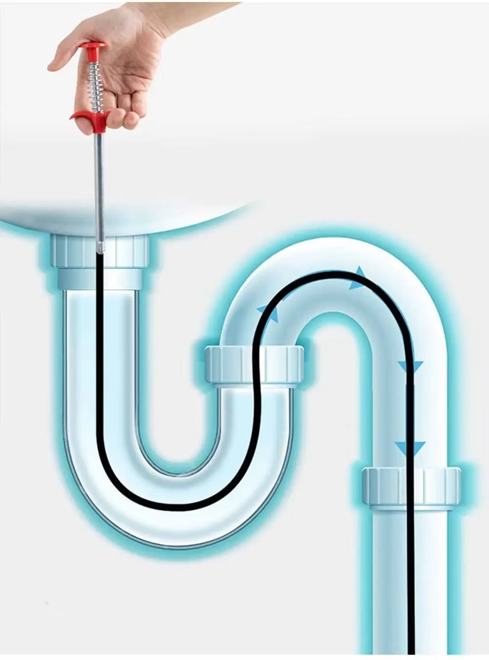 Drain Clog Remover Tool - Flexible Claw Grabber, 60-200cm – image 4