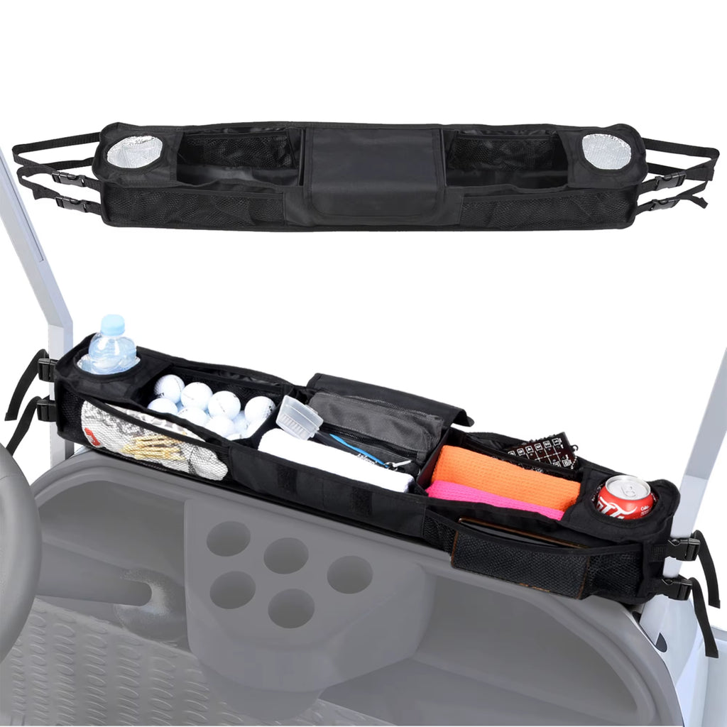 Golf Cart Front Storage Basket, Portable Organizer Rack – image 2