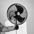 18 Inch Oscillating Wall Mount Fan, 3 Speed Metal Shop Fan, 110V – image 1