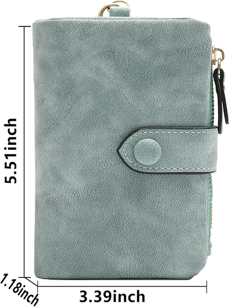Trifold Wallet for Women, Matte Short Wallet with Card Slots – image 4