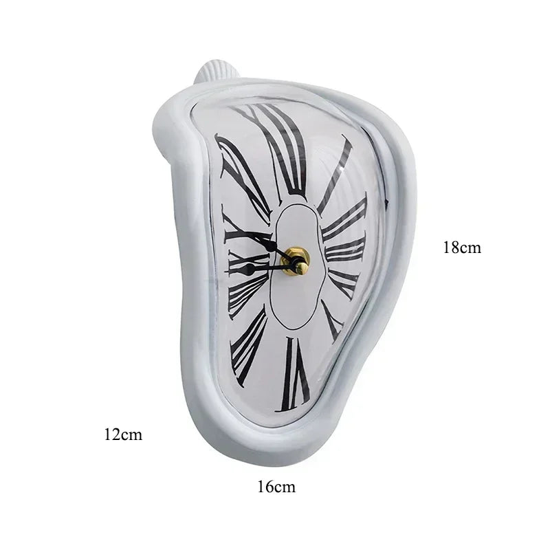 Melting Clock - Surreal Shelf Edge Clock, Quirky Art Decor Gift – image 7