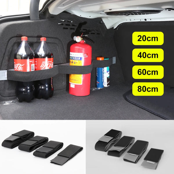 Trunk Organizer Strap, Elastic Hook-and-Loop Cargo Holder