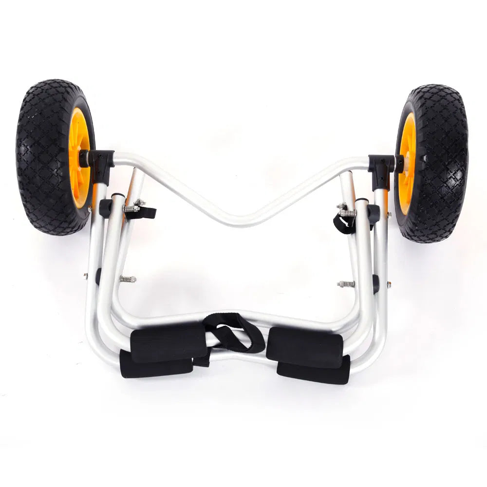 Kayak Cart, Folding Aluminum Canoe Trolley with Removable Wheels – image 6