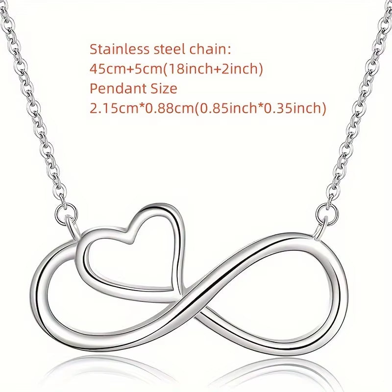 Infinity Love Pendant Necklace with Bonus Daughter Card – image 5