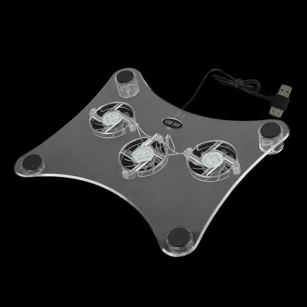 Laptop Cooling Pad with 3 Quiet LED Fans - USB Powered Notebook Stand – image 4