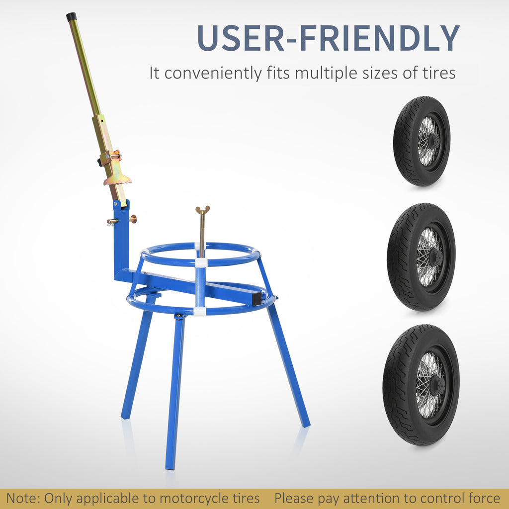 Motorcycle Tire Changer Stand with Bead Breaker, 16-24 in Wheels – image 6