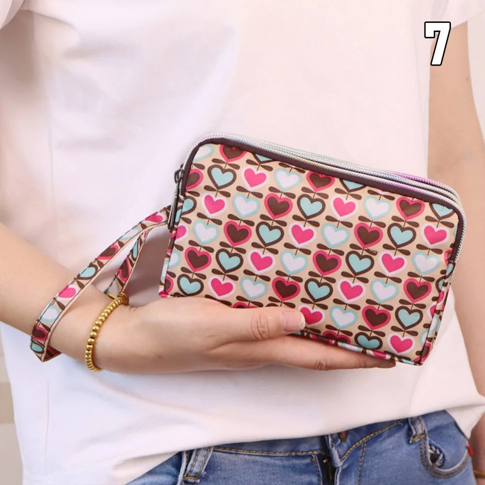 Flower Canvas Mini Wallet & Phone Pouch – image 10