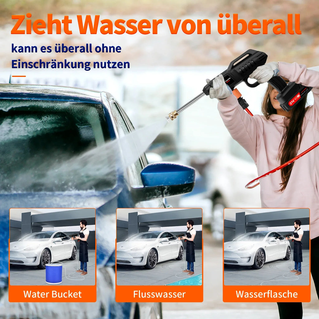 Cordless Pressure Washer 21V 870 PSI with 2 Batteries and Foam Bottle – image 17