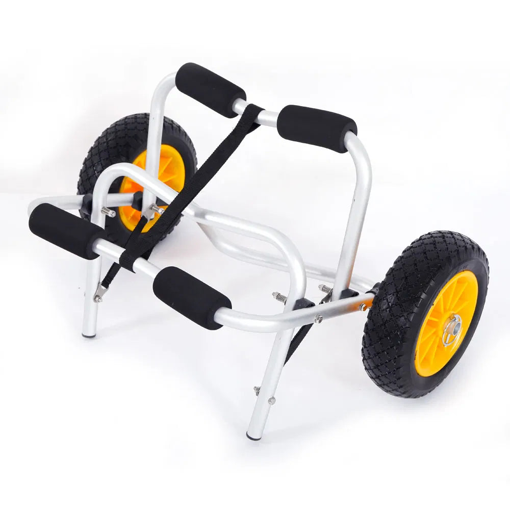 Kayak Cart, Folding Aluminum Canoe Trolley with Removable Wheels