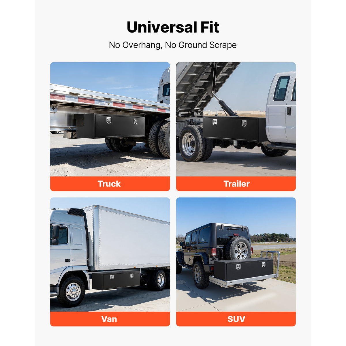 60 Inch Steel Underbody Truck Tool Box with Lock