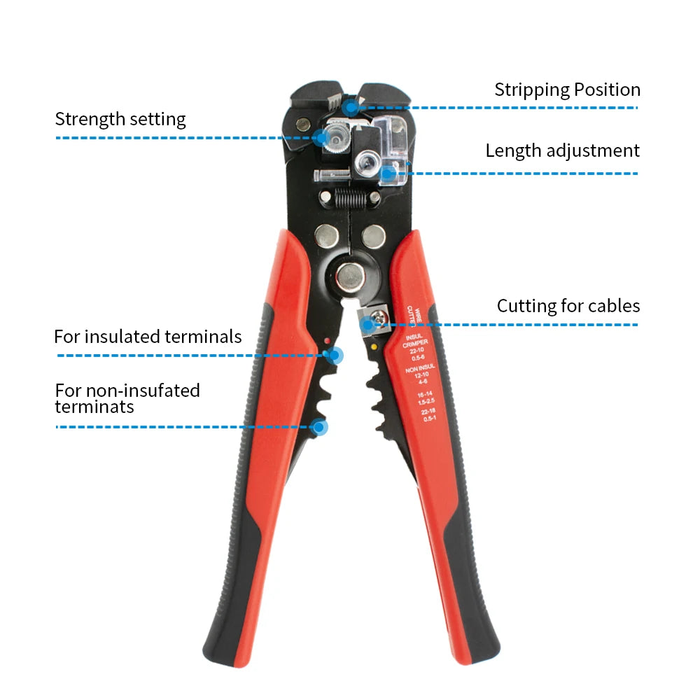Automatic Wire Stripper with Cutter and Crimper – image 2