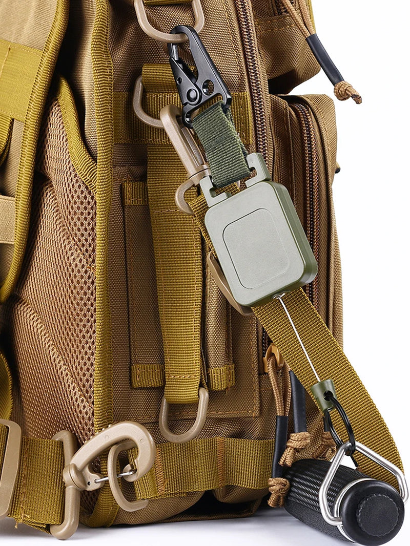 Heavy Duty Retractable Key Reel – Workwear Belt Clip Carabiner, 24 in Cable – image 5