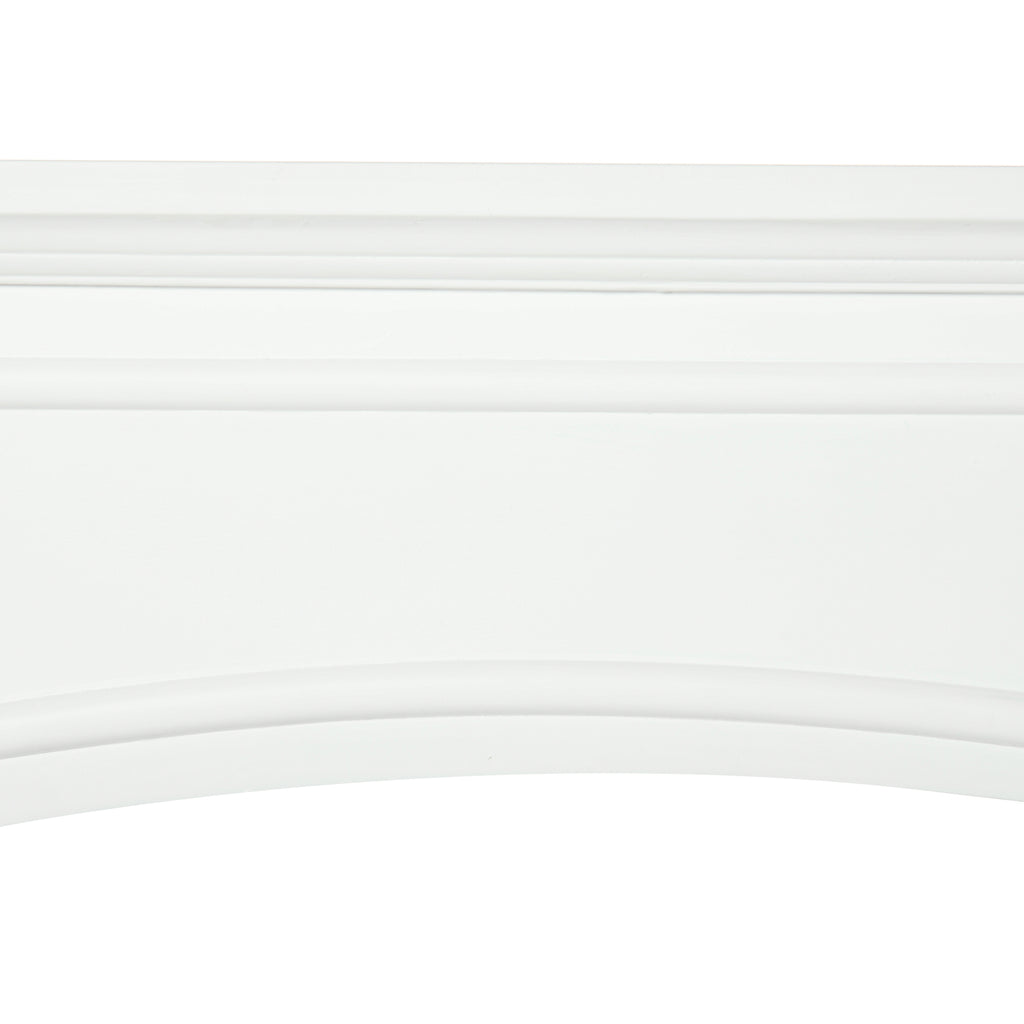 White Faux Fireplace Mantel Surround, 45 Inch – image 8