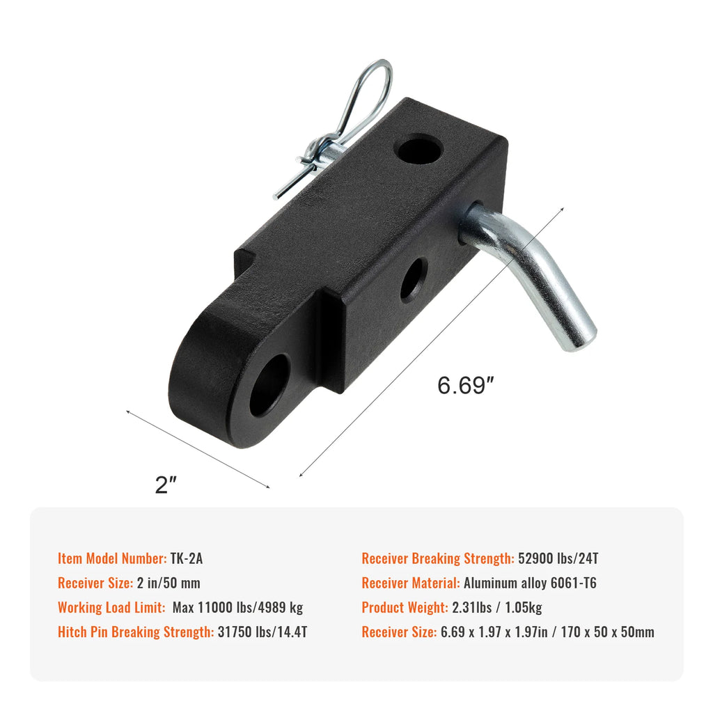 Shackle Hitch Receiver for 2 in Receivers, with Hitch Pin – image 7
