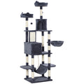 81 Inch Large Cat Tree with 2 Condos, Hammocks and Scratching Board – image 1