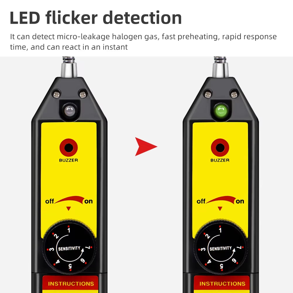 Refrigerant Leak Detector - Freon Halogen Gas Leak Tester for AC Systems