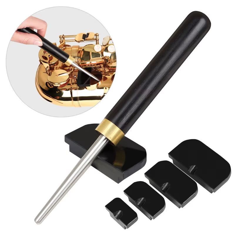 Saxophone Tone Hole Leveling Repair Tool with 4 Pads – image 2
