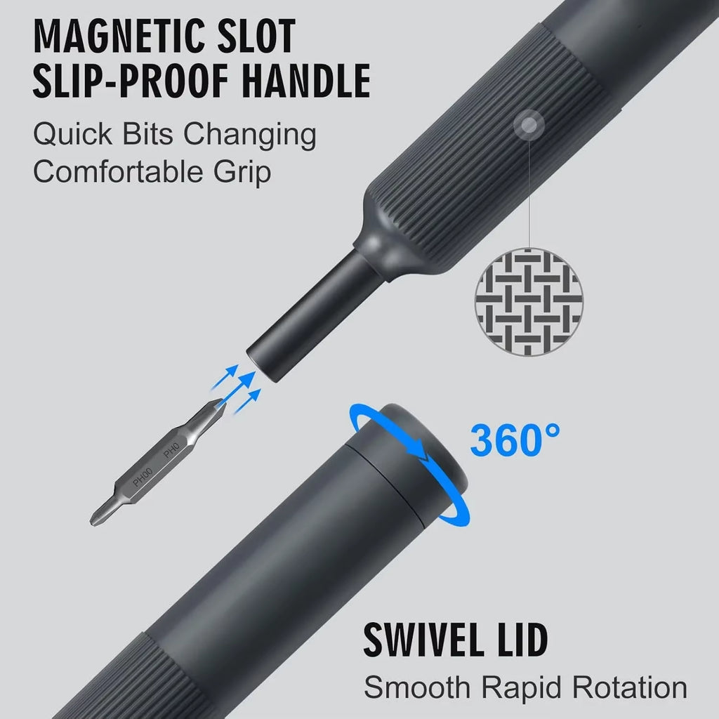 Pen-Style Precision Screwdriver Set with Magnetic Bits – image 3