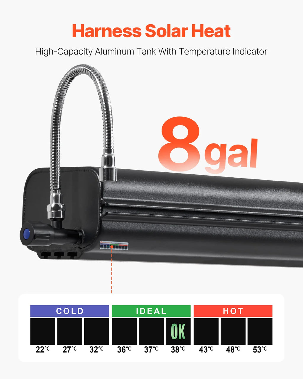 Roof Rack Water Tank 8 Gal – Aluminum Overland Shower Tank – image 4