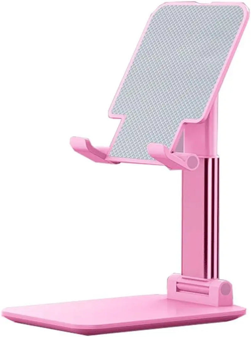 Foldable Tablet Stand, Pink Phone Holder 90-135 Degree Angle – image 14