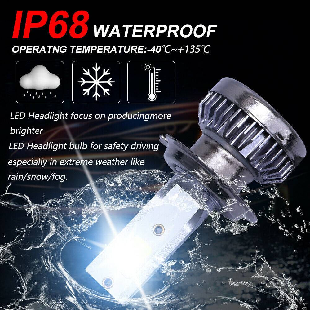 H7 LED Headlight Bulbs 2 Pack, 8000K Blue, High/Low Beam – image 12