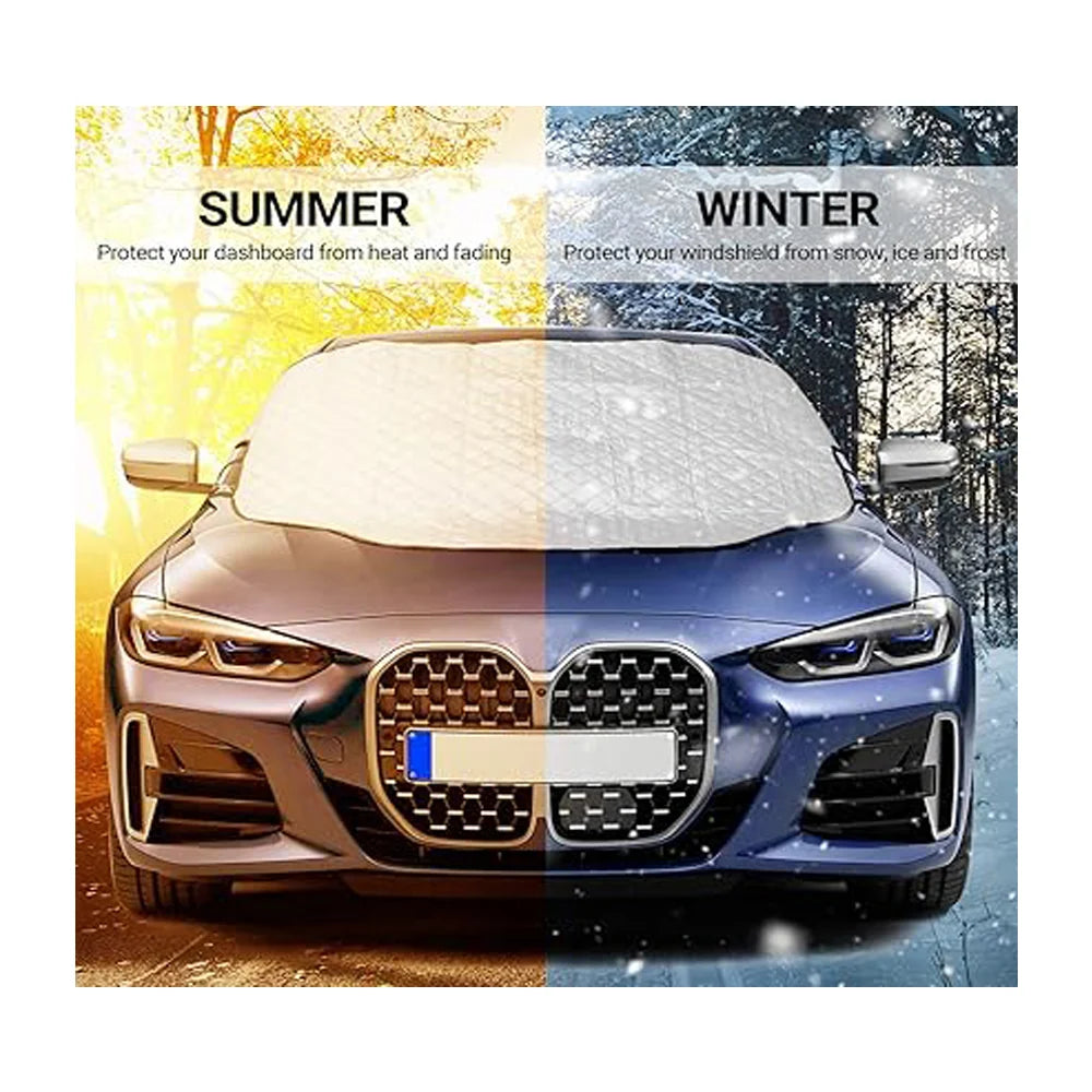 Windshield Snow Cover 57 x 37 in, 4-Layer Ice and Frost Guard – image 8