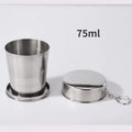 Folding Camping Cup, Stainless Steel Collapsible Travel Cup
